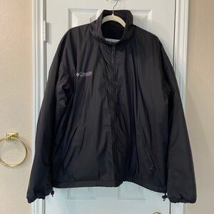 Men's Columbia Zip Jacket in Black XL